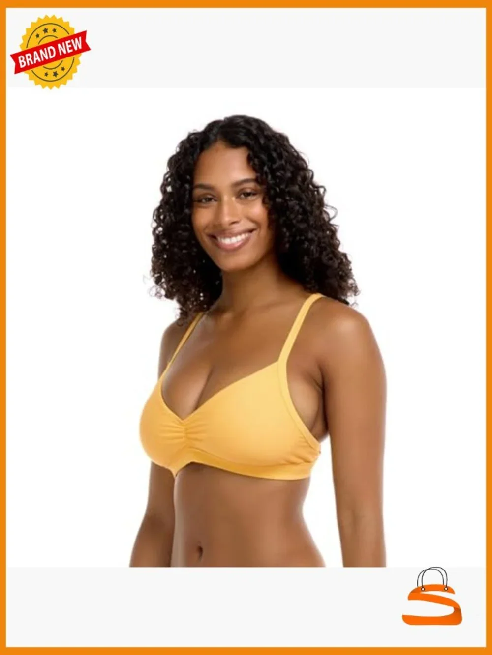 DD Cup Bikini Top with Adjustable Back, Removable Cups, UPF 30 - Picture 4 of 6